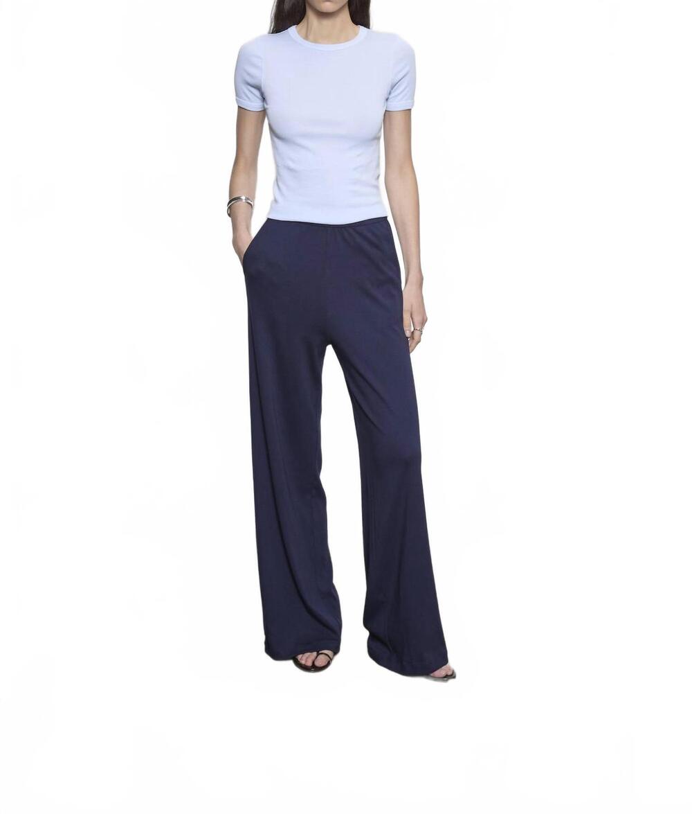 NEW ENZA COSTA supima cotton new classic short sleeves tee in pale blue